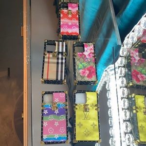 iPhone 12 max cases gold trim multiple designs